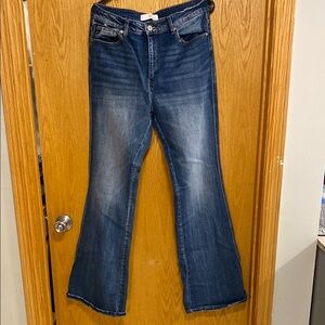 Women's Blue Flared Jeans
